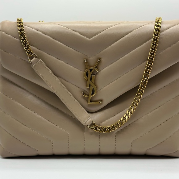 NWT and 100% AUTHENTIC SAINT LAURENT LOULOU MEDIUM BAG IN QUILTED LEATHER - Picture 6 of 13